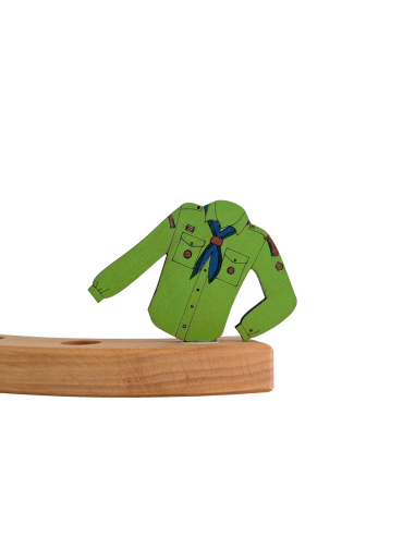 Scouting blouse groen steker