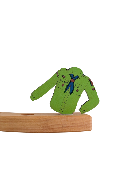 Scouting blouse groen steker