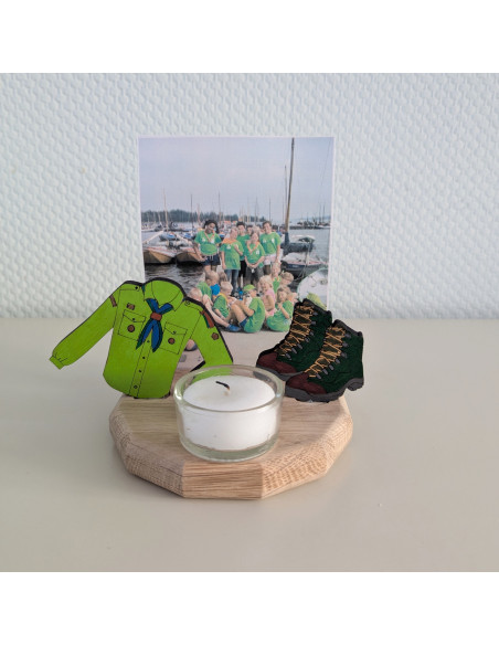 Scouting blouse groen steker