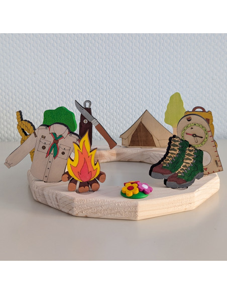 Scouting tent steker