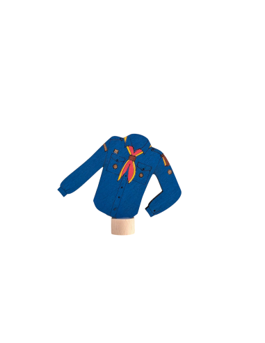 Scouting blouse blauw steker