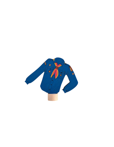 Scouting blouse blauw steker