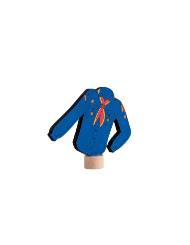 Scouting blouse blauw steker