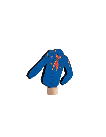Scouting blouse blauw steker
