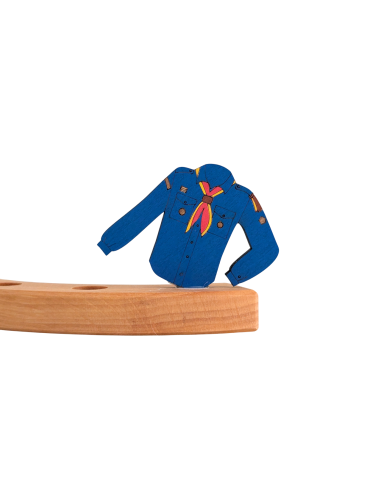 Scouting blouse blauw steker