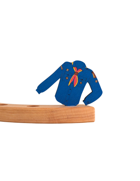 Scouting blouse blauw steker