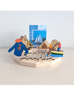 Scouting blouse blauw steker 2