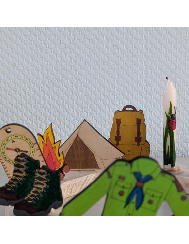 Scouting rugzak steker