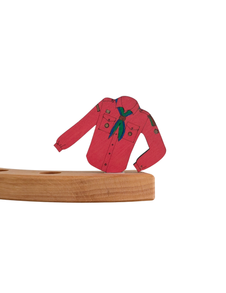 Scouting blouse rood steker