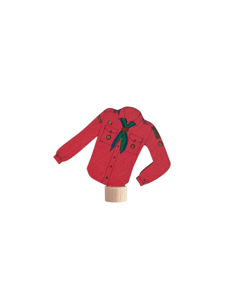 Scouting blouse rood steker