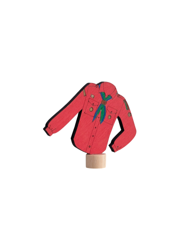 Scouting blouse rood steker