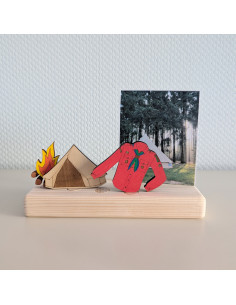 Scouting blouse rood steker 2