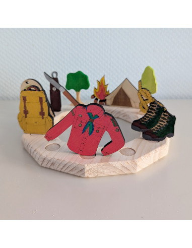 Scouting blouse rood steker