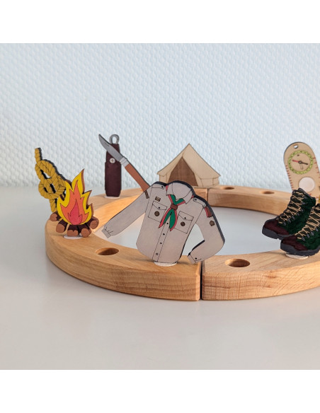 Scouting kompas steker