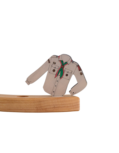 Scouting blouse beige steker