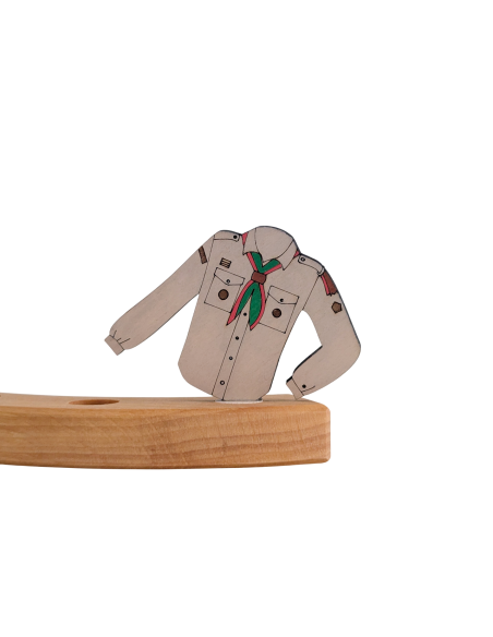 Scouting blouse beige steker