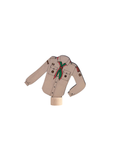 Scouting blouse beige steker