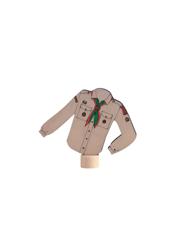 Scouting blouse beige steker