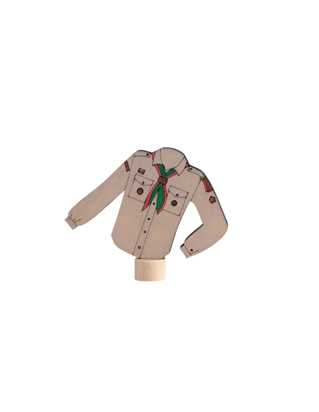 Scouting blouse beige steker