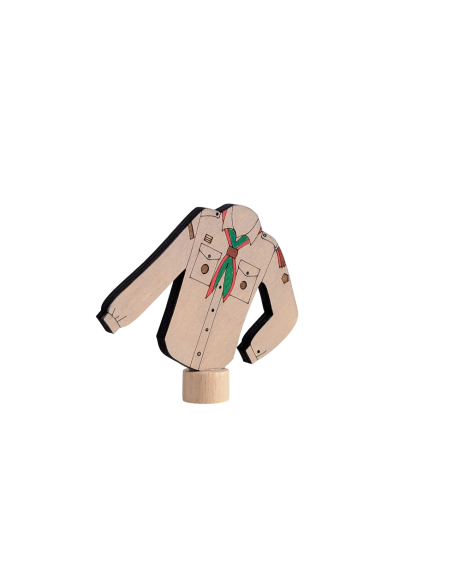 Scouting blouse beige steker