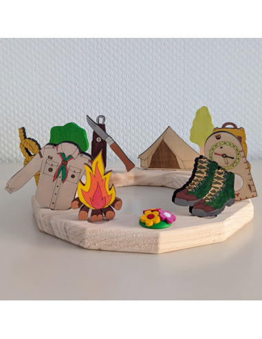 Scouting blouse beige steker