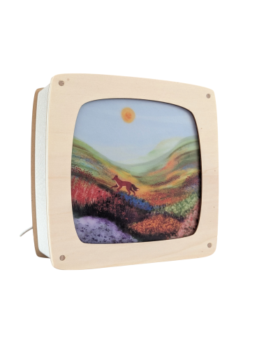 Vos in weide plaat voor seizoenslamp Hannah...