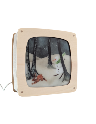 Winter plaat voor in seizoenslamp Margriet van...