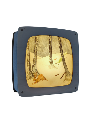 Winter plaat voor in seizoenslamp Margriet van...