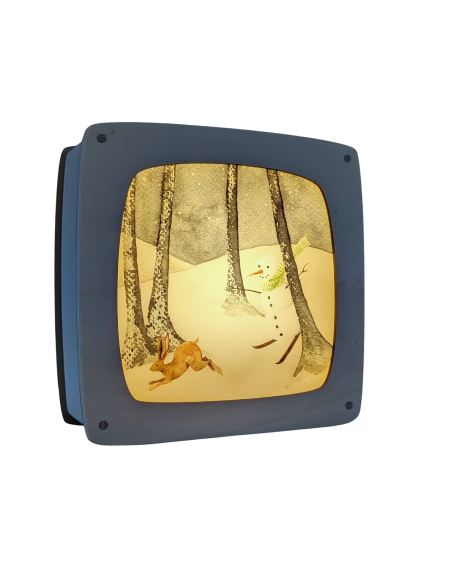 Winter plaat voor in seizoenslamp Margriet van der Berg