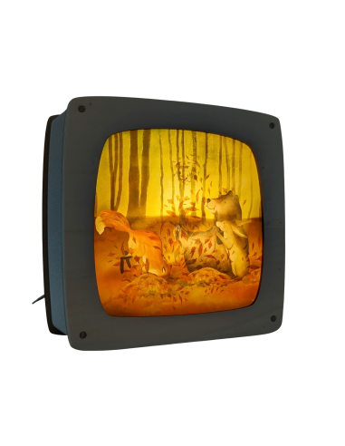 Herfstbos plaat voor seizoenslamp Lotte Drouen