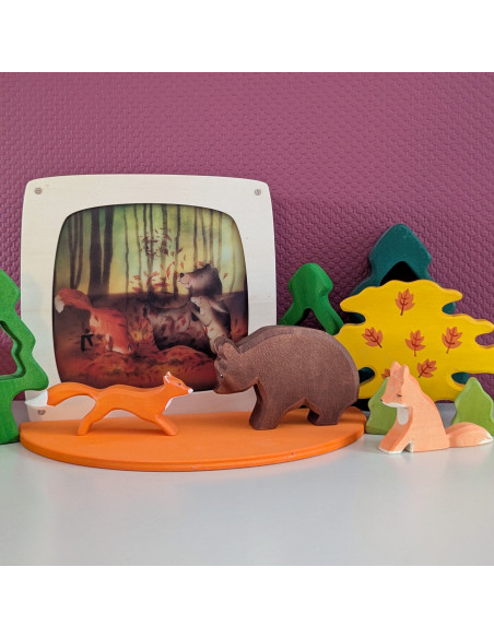 Herfstbos plaat voor seizoenslamp Lotte Drouen