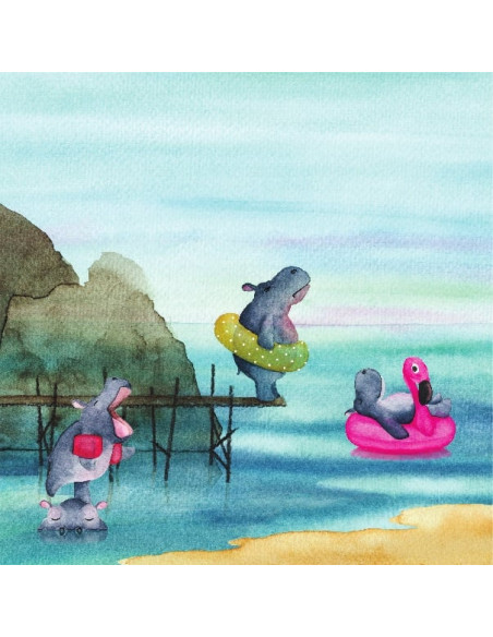 Zomer plaat seizoenslamp Margriet van der Berg