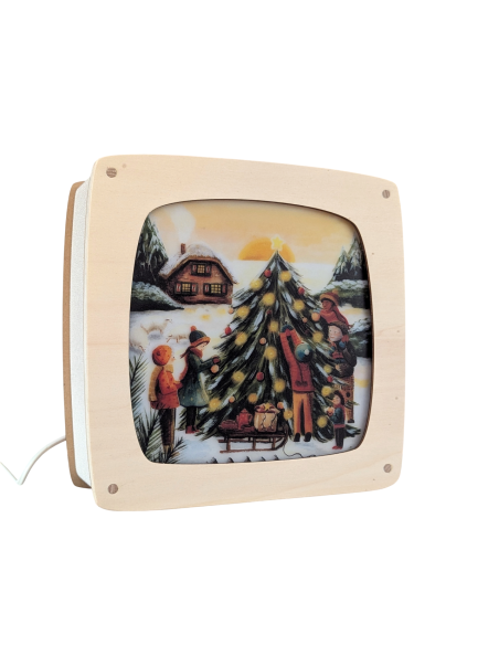 Kerstboom optuigen plaat voor seizoenslamp Esther Bennink