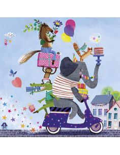 Ansichtkaart feestoptocht Mila Marquis