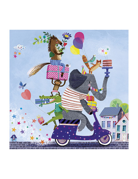 Ansichtkaart feestoptocht Mila Marquis