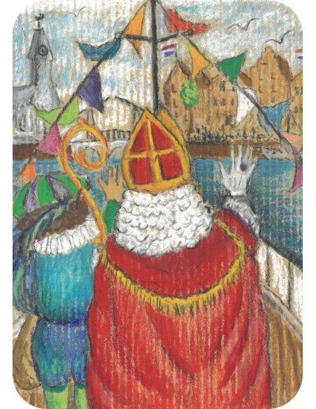 Ansichtkaart hallo kinderen Kirsten Beuker