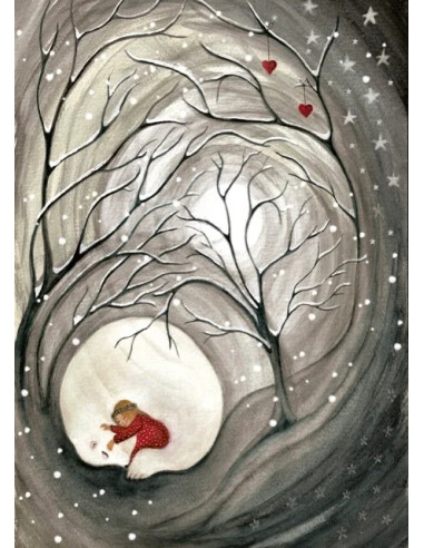 Ansichtkaart ijsbeer Bijdehansje