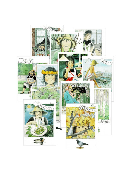 Maand ansichtkaarten Lena Anderson