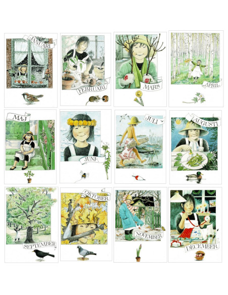 Maand ansichtkaarten Lena Anderson