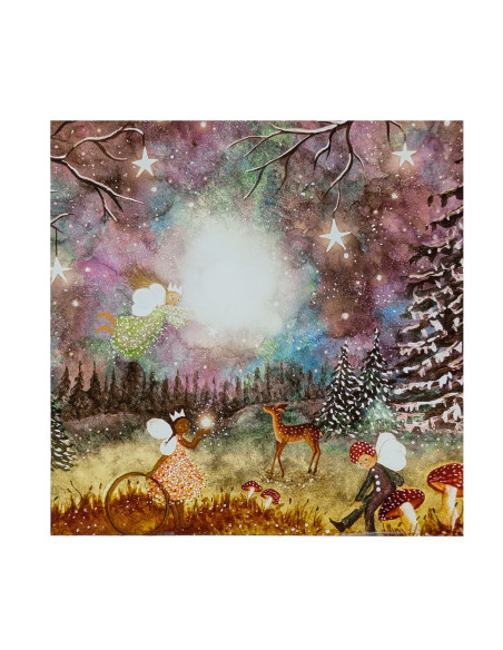 Magisch seizoen plaat voor seizoenslamp Bijdehansje