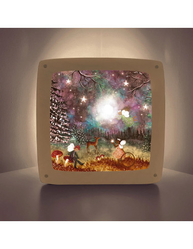 Magisch seizoen plaat voor seizoenslamp...