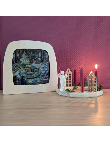 Advent plaat voor seizoenslamp Kapitein Kalk