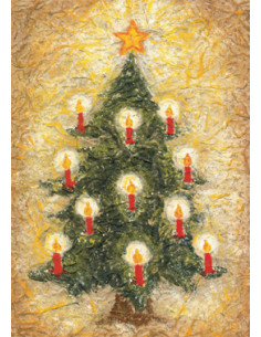 Ansichtkaart kerstboom Heike Stinner