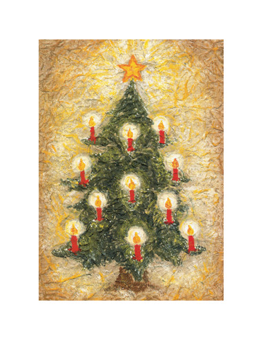 Ansichtkaart kerstboom Heike Stinner