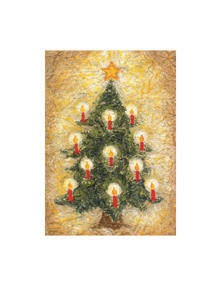 Ansichtkaart kerstboom Heike Stinner