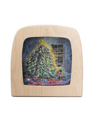 Kerstboom plaat voor seizoenslamp Kapitein Kalk