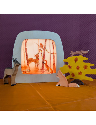 Herfstfeest plaat voor seizoenslamp Margriet...