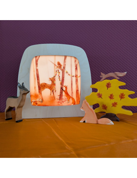 Herfstfeest plaat voor seizoenslamp Margriet van der Berg