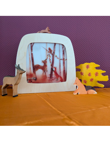 Herfstfeest plaat voor seizoenslamp Margriet...