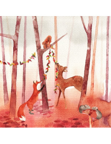 Herfstfeest plaat voor seizoenslamp Margriet...